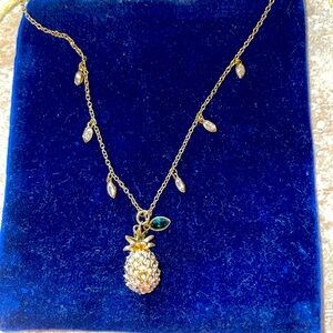 Swarovski pineapple lime pendant necklace